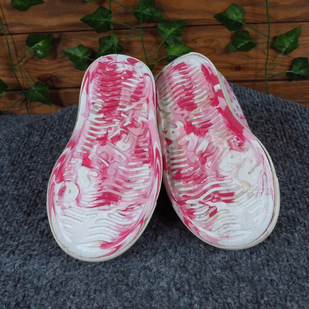 Native Jefferson Marbled Toddler Girl Sandal Size‎ 6 Water Play Pink White EVA